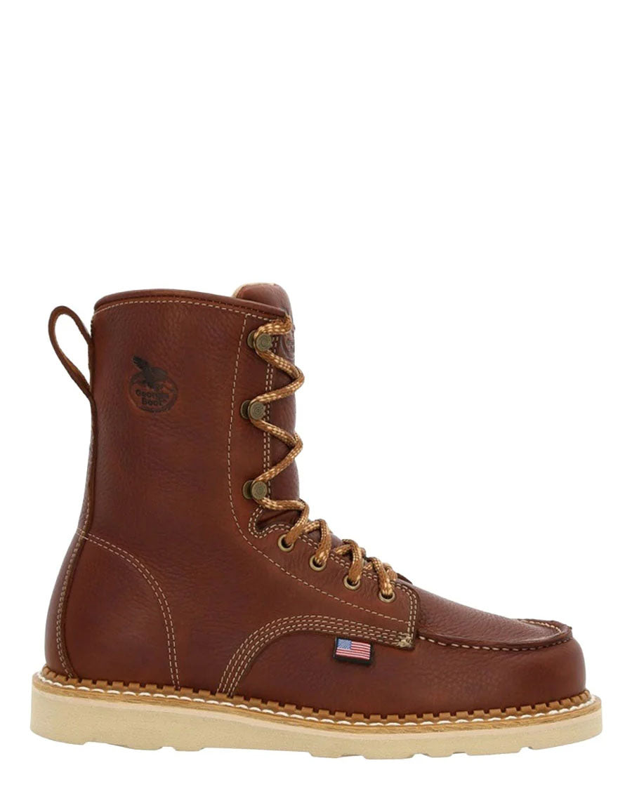 Men's Wedge Moc Toe Work Boots - GB00480