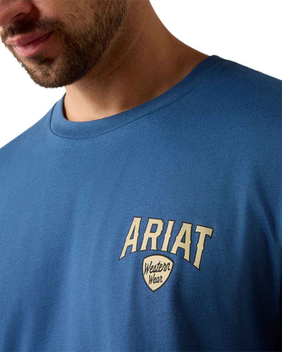Men's Ariat Lone Longhorn Short Sleeve T-Shirt - 10079268
