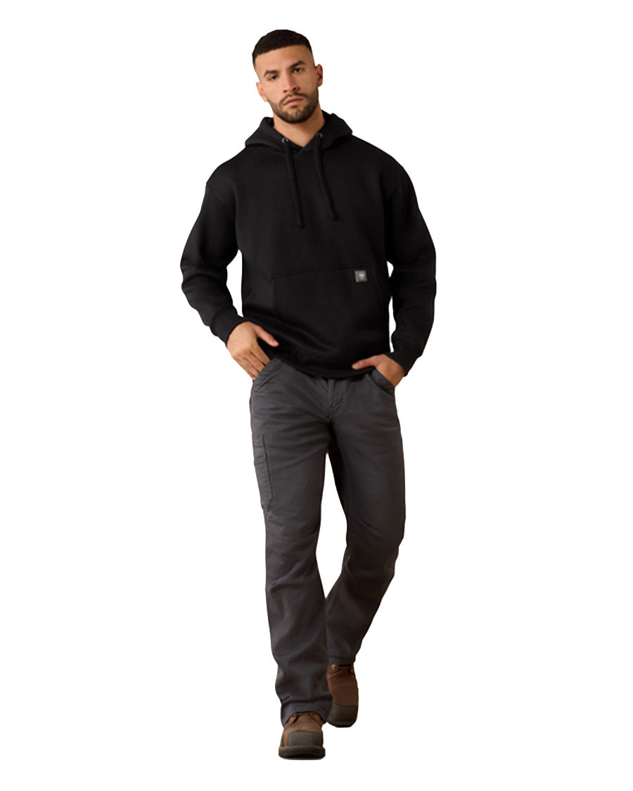 Men's Rebar Workman Bearded Skull Graphic Hoodie - 10079151