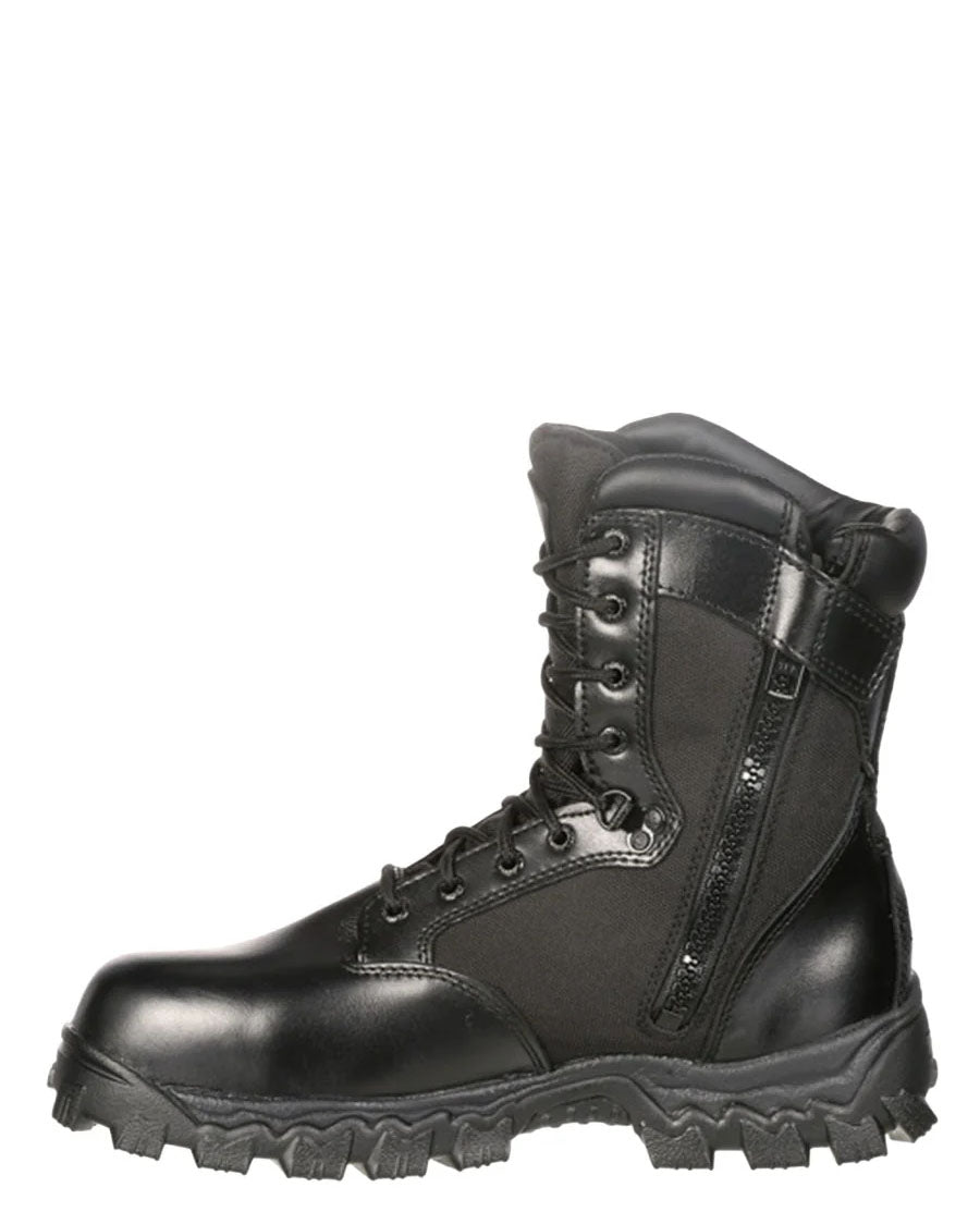 Men's Alpha Force Zipper Waterproof Public Service Boots - 2173
