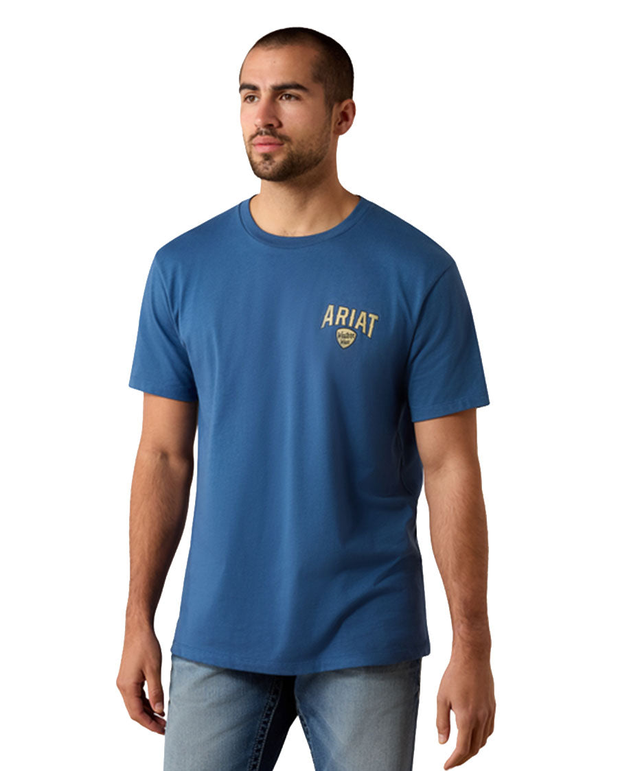 Men's Ariat Lone Longhorn Short Sleeve T-Shirt - 10079268