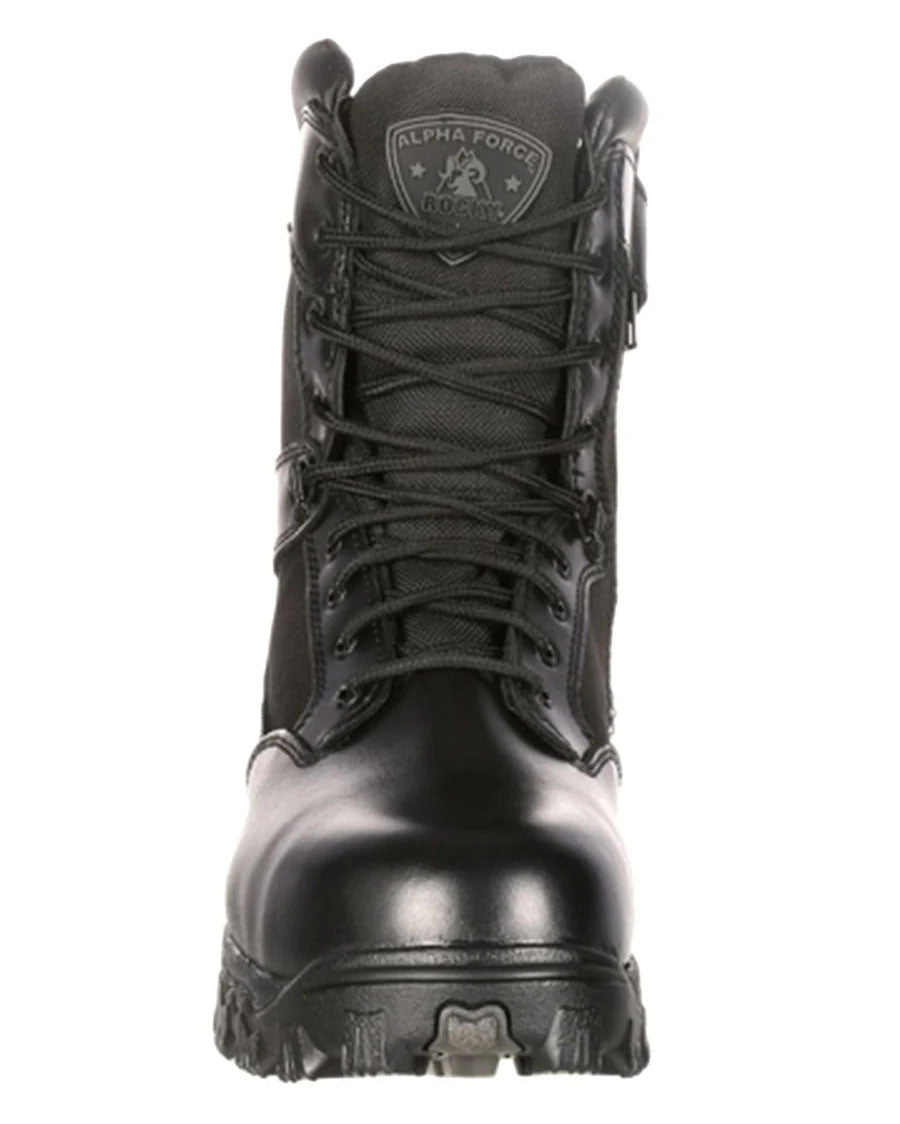 Men's Alpha Force Zipper Waterproof Public Service Boots - 2173