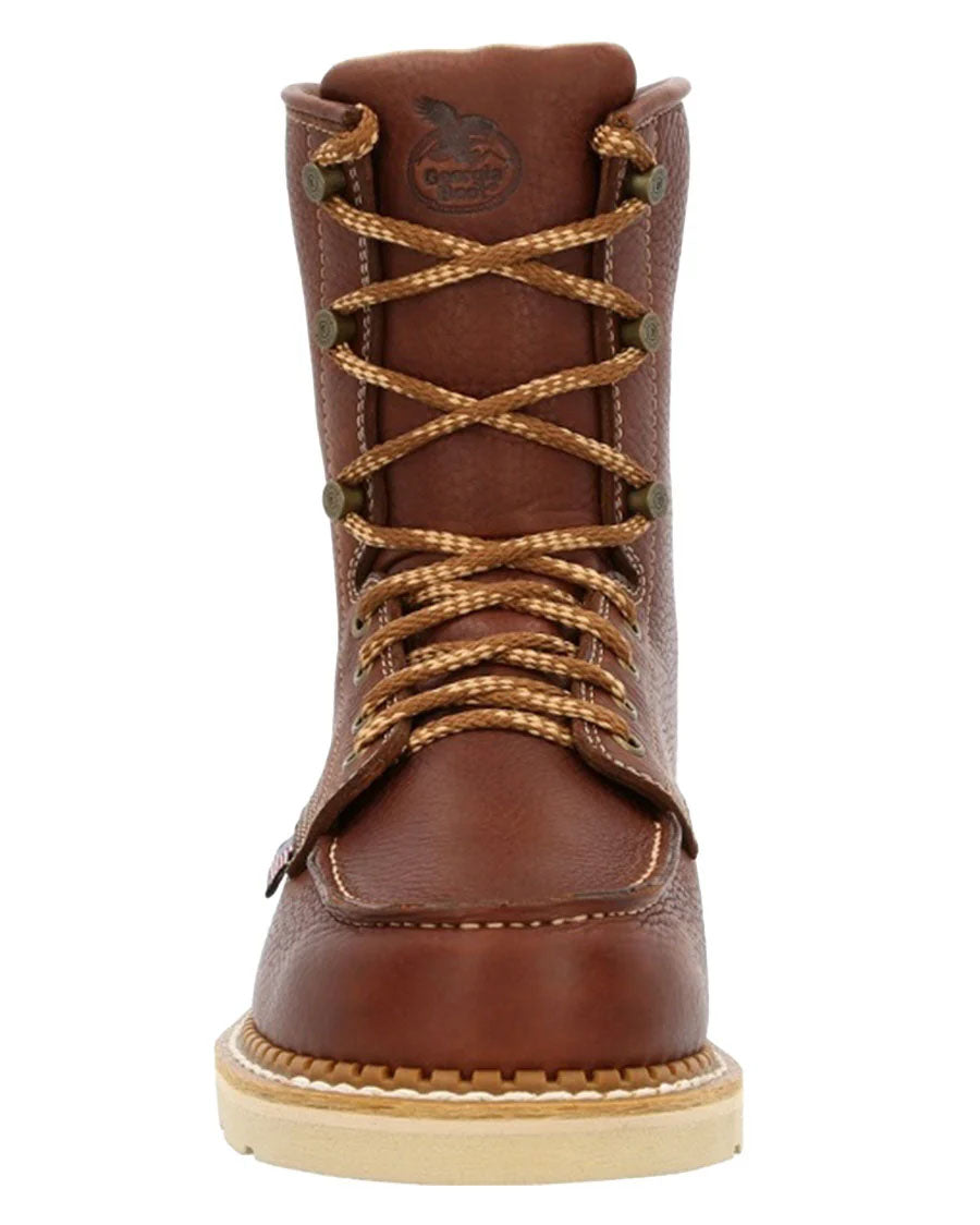 Men's Wedge Moc Toe Work Boots - GB00480