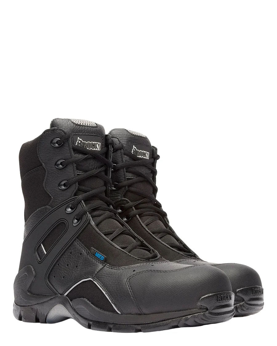 Men's 1st Med Carbon Fiber Toe Puncture-Resistant Waterproof Public Service Boots - FQ0911113