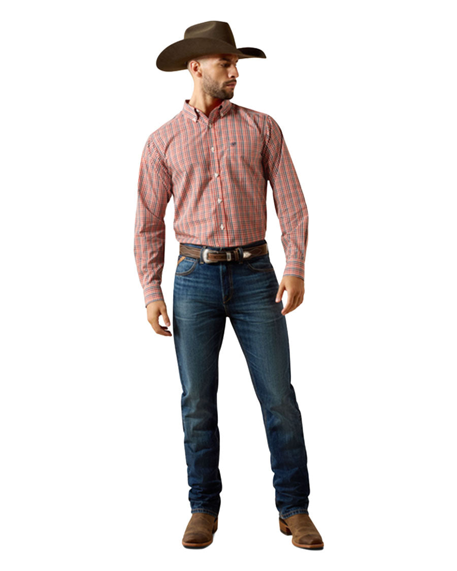 Men's Wrinkle Free Walter Classic Fit Long Sleeve Western Shirt - 10079370