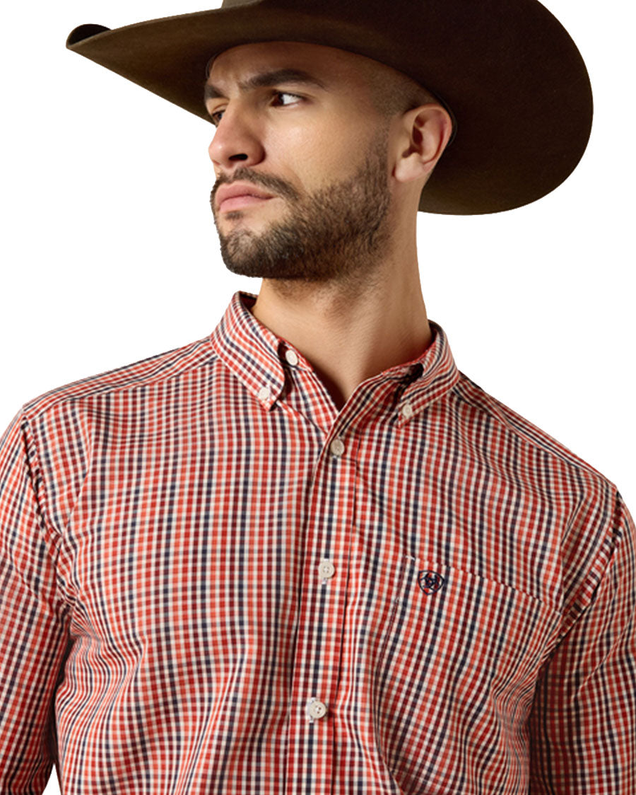 Men's Wrinkle Free Walter Classic Fit Long Sleeve Western Shirt - 10079370
