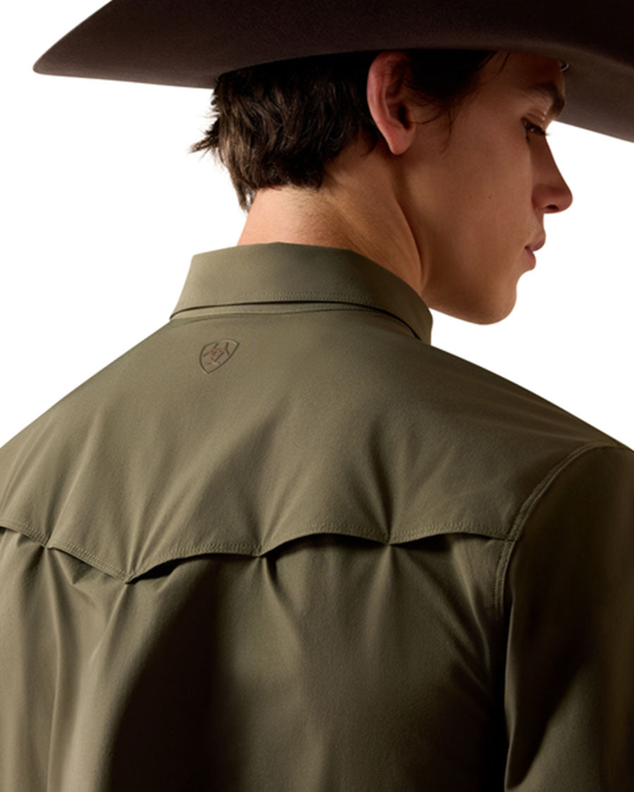 Men's Frontierflex Venttek Fitted Snap Long Sleeve Western Shirt - 10079816