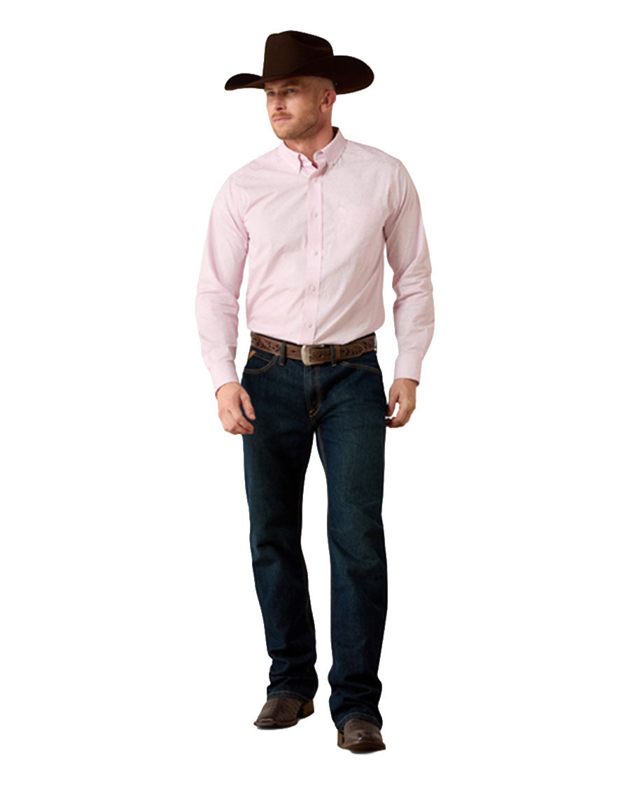 Men's Wrinkle Free Wyle Classic Fit Long Sleeve Western Shirt - 10079360