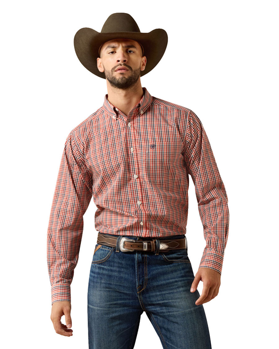 Men's Wrinkle Free Walter Classic Fit Long Sleeve Western Shirt - 10079370