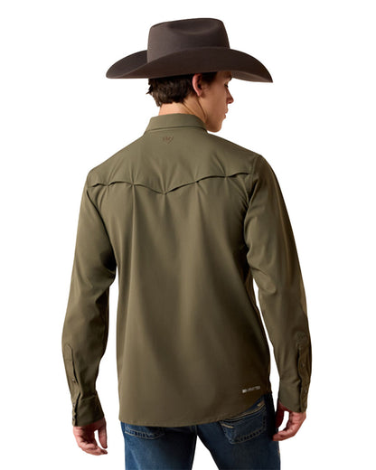 Men's Frontierflex Venttek Fitted Snap Long Sleeve Western Shirt - 10079816