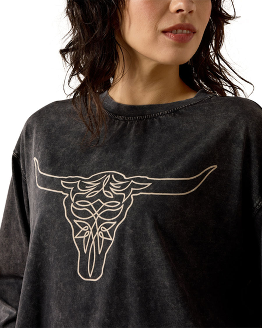 Women's Steer Story Long Sleeve T-Shirt - 10080681