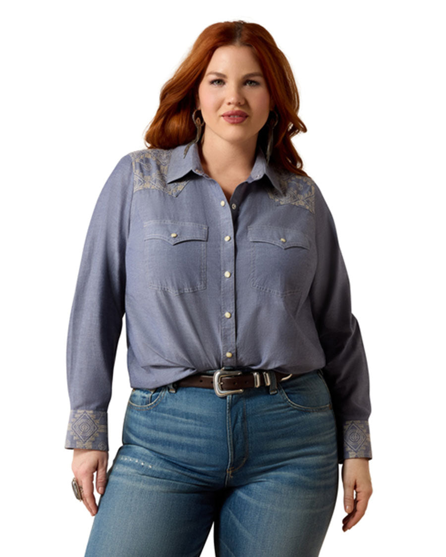 Women's Riverstone Long Sleeves Western Snap Shirt - 10080599