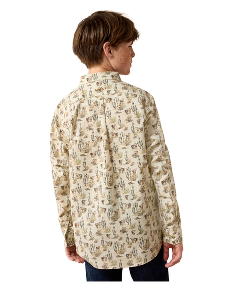 Boys' Luthor Classic Fit Long Sleeve Western Shirt - 10080718