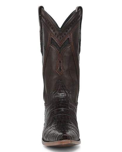 Men's Caiman Inlay & Embroidery Exotic Western Boots - A5202