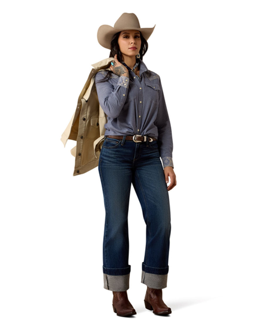 Women's Riverstone Long Sleeves Western Snap Shirt - 10080599