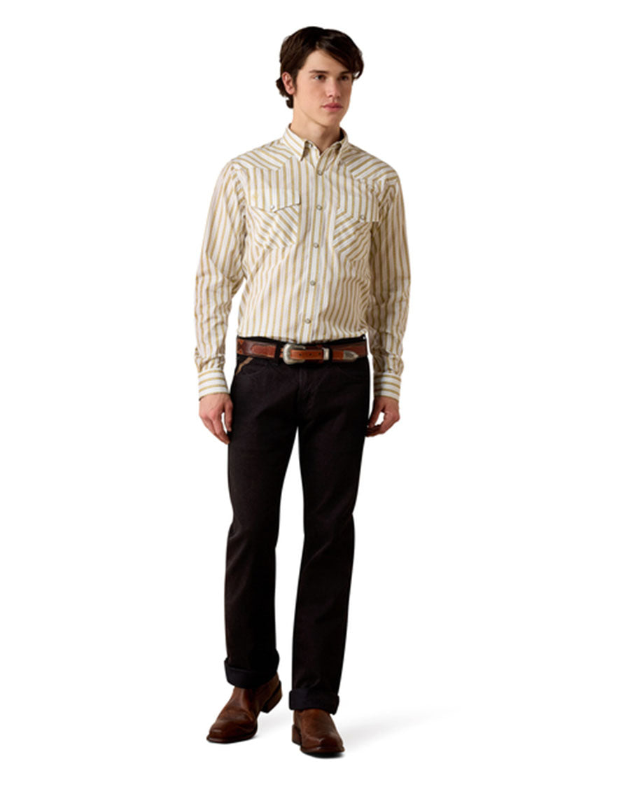 Men's Wrinkle Free Rival Fitted Snap Long Sleeve Western Shirt - 10080621