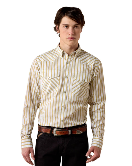 Men's Wrinkle Free Rival Fitted Snap Long Sleeve Western Shirt - 10080621