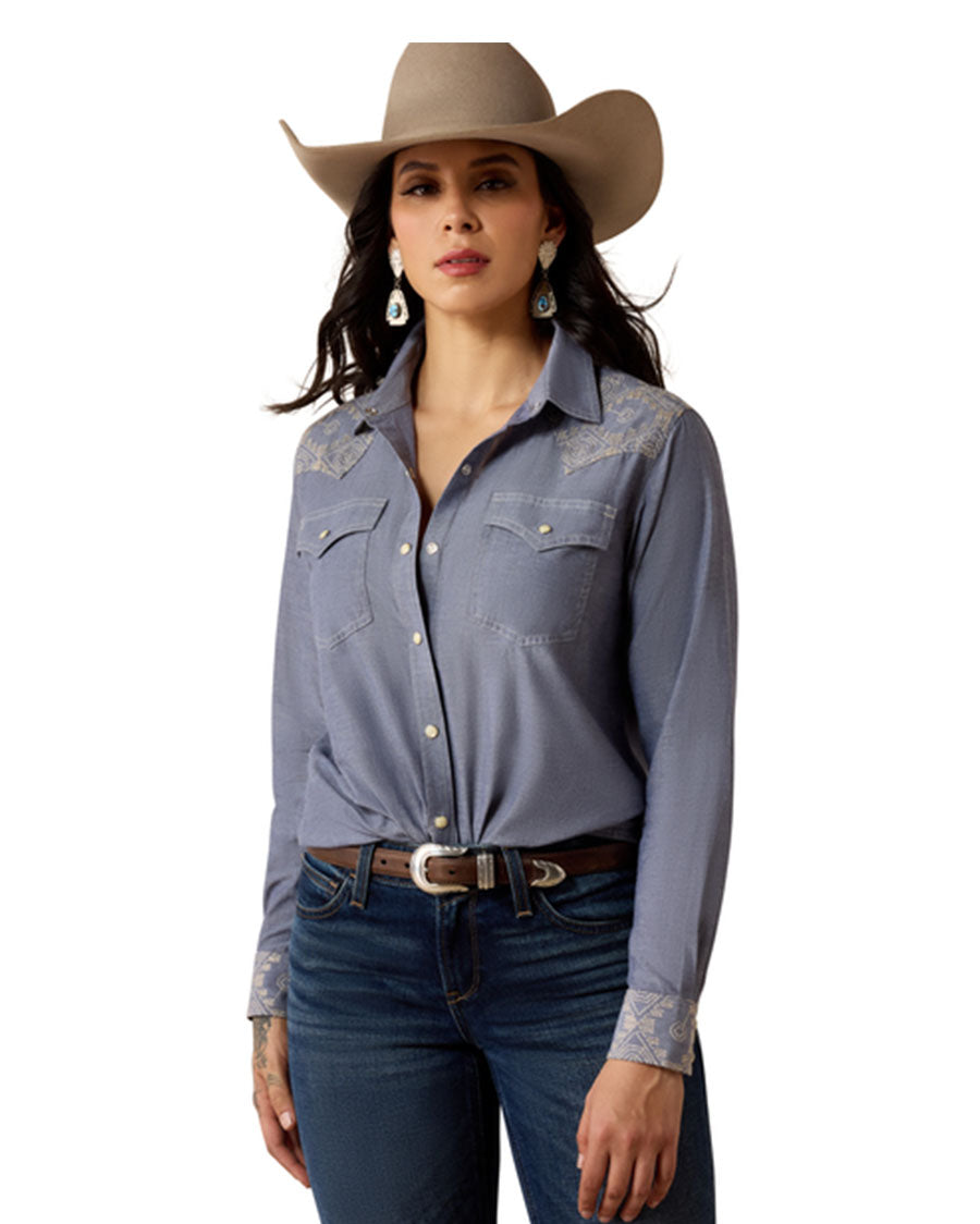 Women's Riverstone Long Sleeves Western Snap Shirt - 10080599