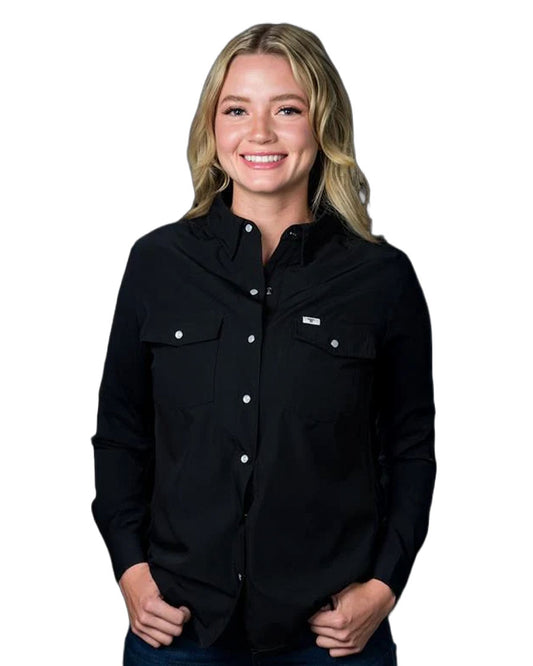 Women's Long Sleeve Pearl Snap Performance Western Shirt - Fsl2002335