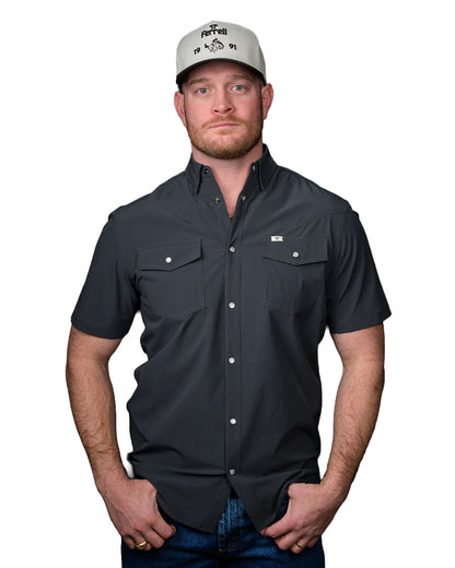 Men's Short Sleeve Pearl Snap Performance Western Shirt - Fss1002336 by Ferrell from Skip’s Western Outfitters | FRL-FSS1002336-SMALL