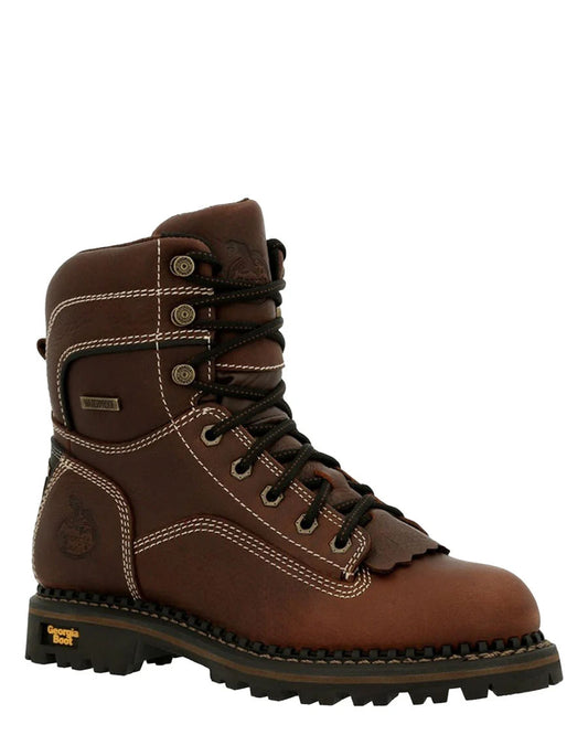 Women's AMP LT Logger Waterproof Low Heel Work Boots - GB00427