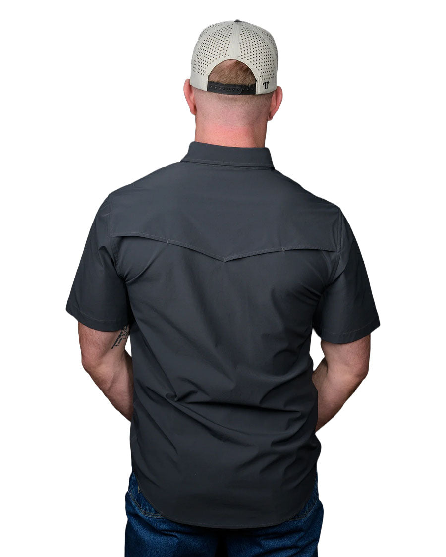 Men's Short Sleeve Pearl Snap Performance Western Shirt - Fss1002336