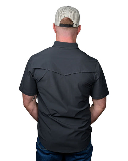 Men's Short Sleeve Pearl Snap Performance Western Shirt - Fss1002336