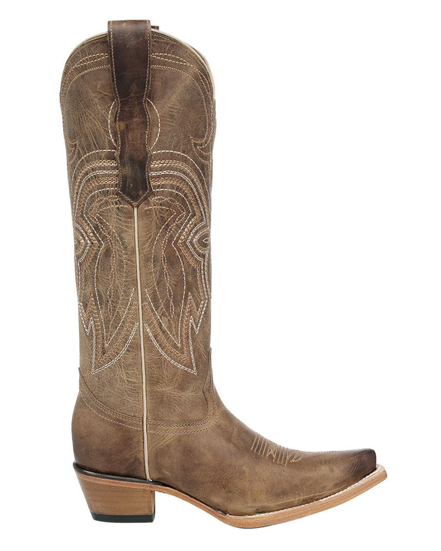 Women's Honey Embroidery Triad Tall Top Western Boots - L8205