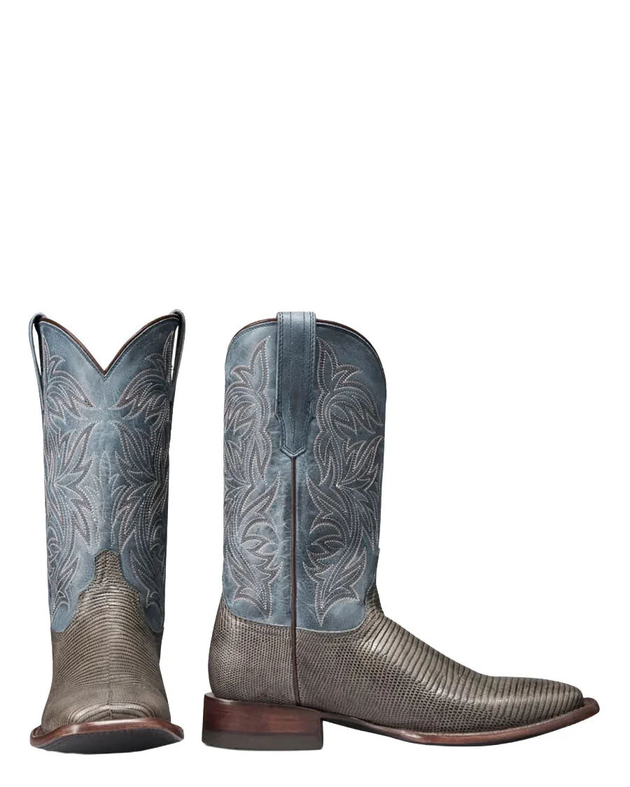 Men's The Doc Canyon Gunmetal Lizard Western Boots - 11224-Gnm