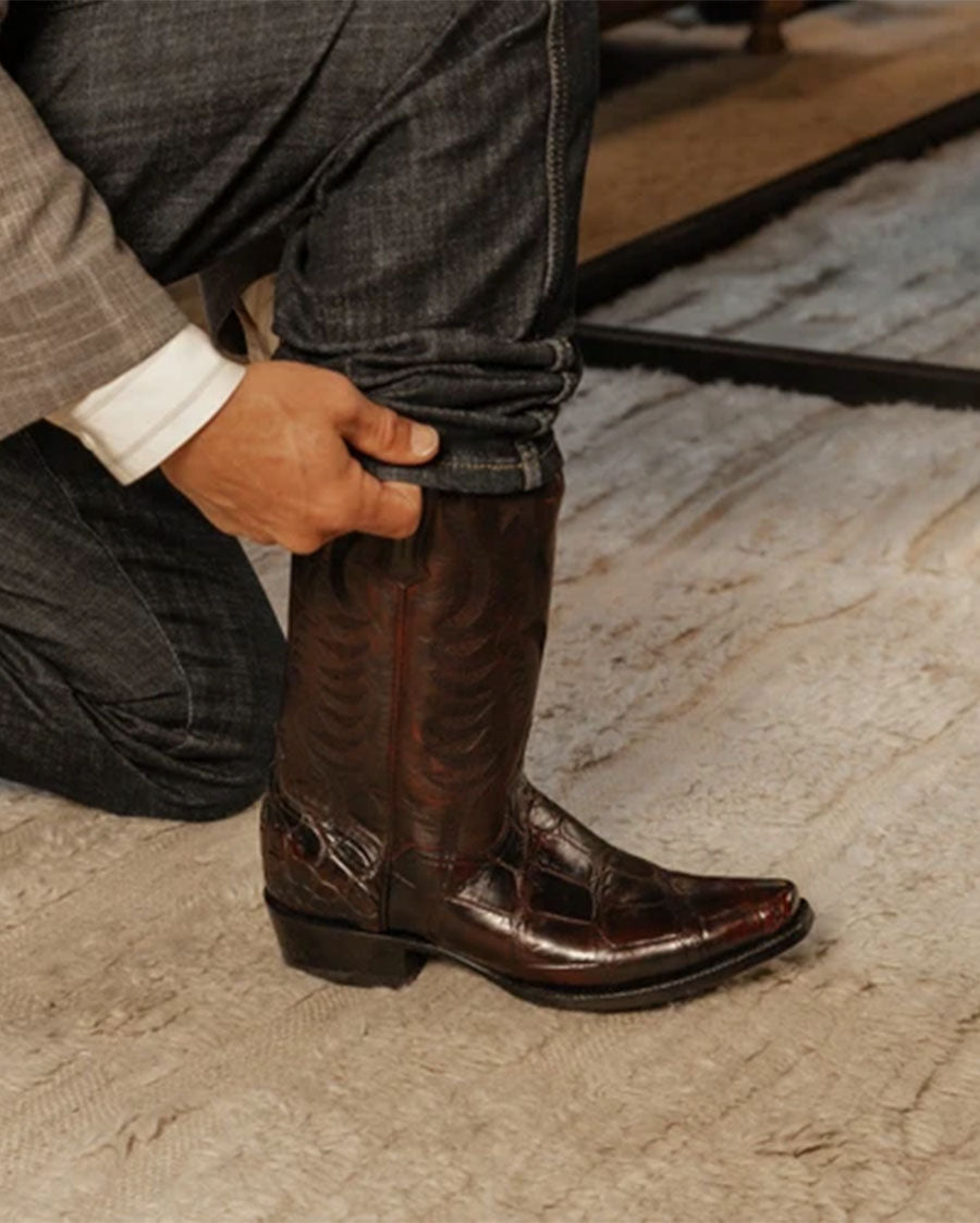 Men's Gold Label Delano Exotic Western Boots - Gl107
