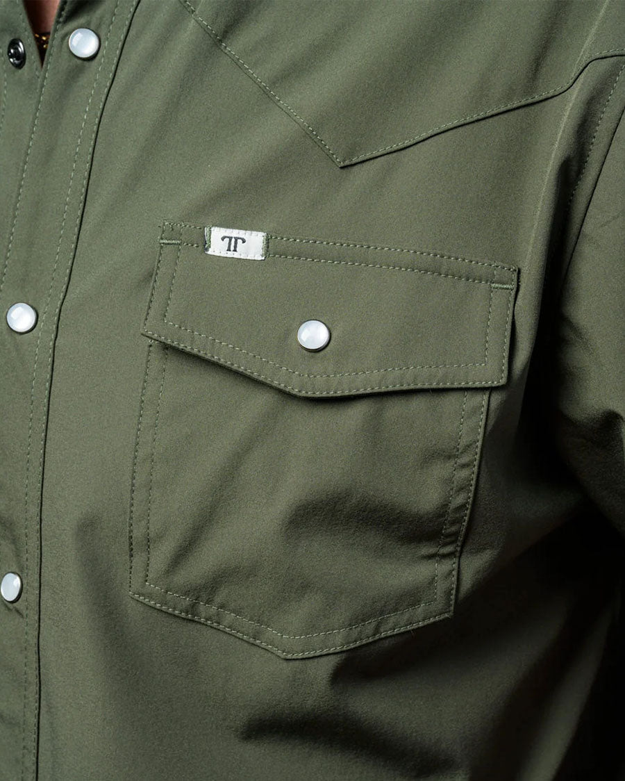 Men's Short Sleeve Pearl Snap Performance Western Shirt - Fss1002332