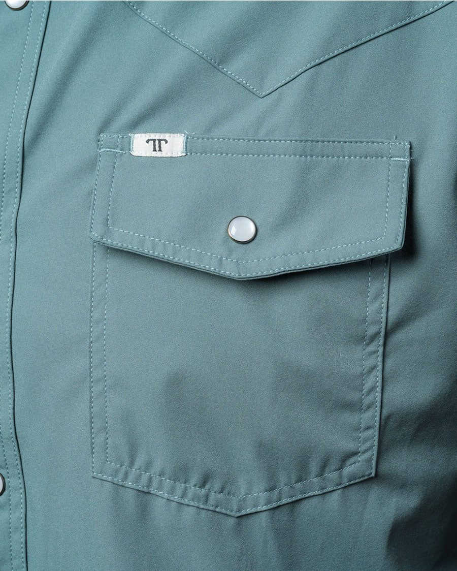 Men's Short Sleeve Pearl Snap Performance Western Shirt - Fss1002334