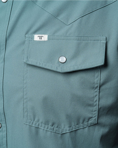 Men's Short Sleeve Pearl Snap Performance Western Shirt - Fss1002334