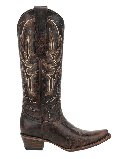 Women's Honey Embroidery Triad Tall Top Western Boots - L8201