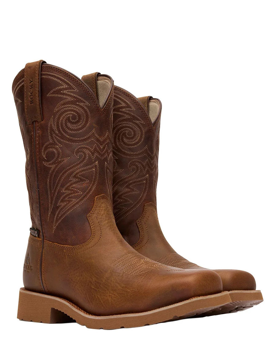 Men's MonoCrepe 12” Steel Toe Western Work Boots - RKW0431