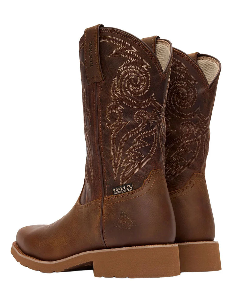 Men's MonoCrepe 12” Steel Toe Western Work Boots - RKW0431