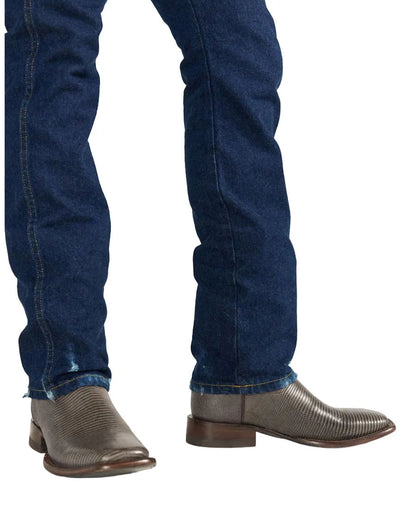 Men's The Doc Canyon Gunmetal Lizard Western Boots - 11224-Gnm