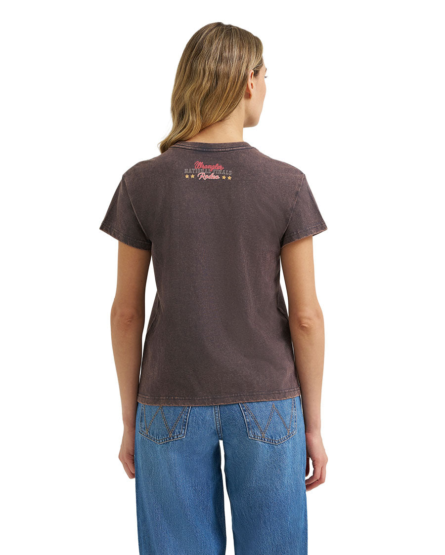 Women's Retro Graphic Short Sleeve Regular Fit Graphic T-Shirt - 112384064