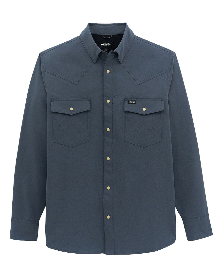 Men's ATG X Wrangler Technical Long Sleeve Regular Fit Snap Western Shirt - 112384708