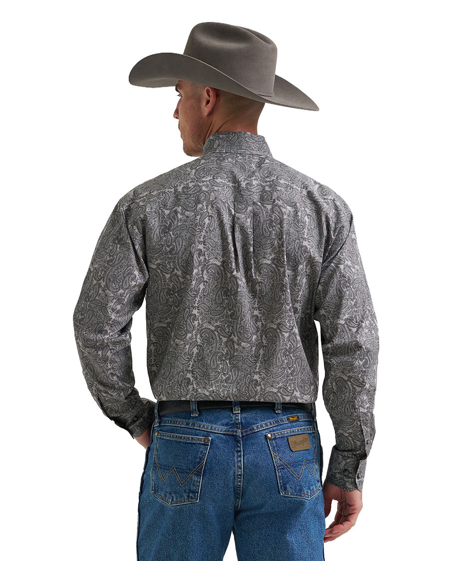 Men's George Strait Collection One Pocket Long Sleeve Stretch Western Shirt - 112385358