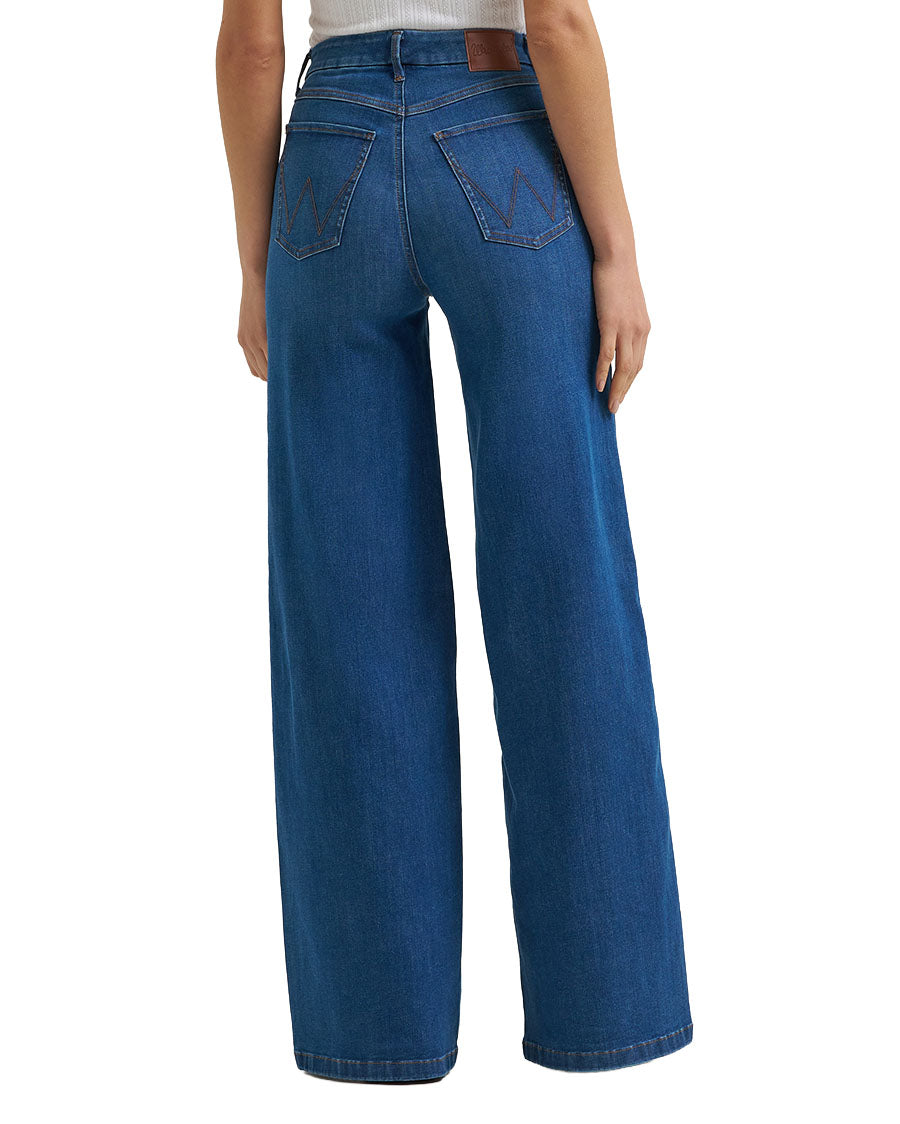 Women's Bespoke Wide Leg High Rise Jeans - 112385540