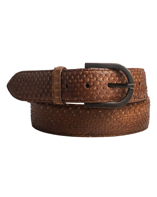 Men's Classic Tan Python Belt - Cb404