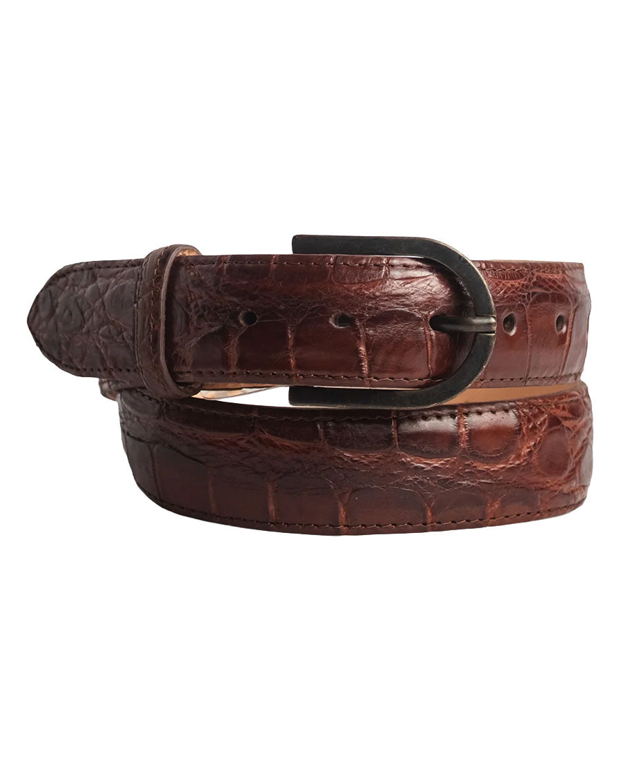 Men's Classic Tan Alligator Belt - Cb405 by Corral from Skip’s Western Outfitters | COR-CB405-32