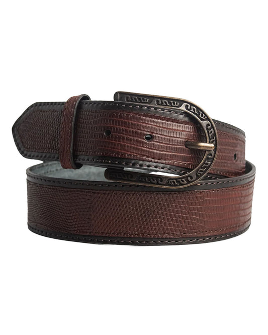 Men's Shedron Lizard Ranch Stiching Belt - Cb504
