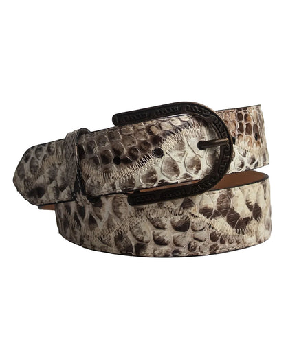 Men's Waves Natural Python Belt - Cb306