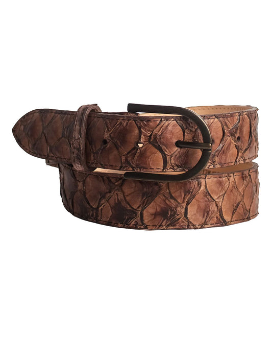 Men's Classic Capuccino Pirarucu Belt - Cb416