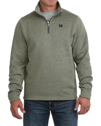 Men's Long Sleeve 1/4 Zip - Mwk1080021 by Cinch from Skip’s Western Outfitters | CIN-MWK1080021-S-OLV