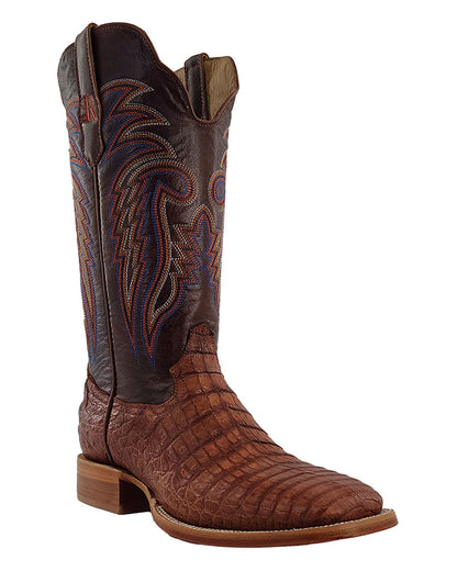 Men's Cognac Goat Western Boots - RW2503-2 by R Watson from Skip’s Western Outfitters | RWATSON-RW2503-2-070-D