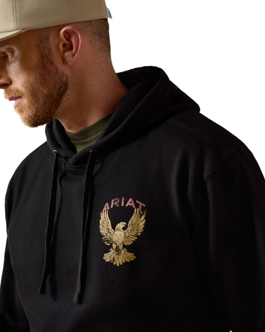 Men's Ariat Rustic Eagle Hoodie - 10080682