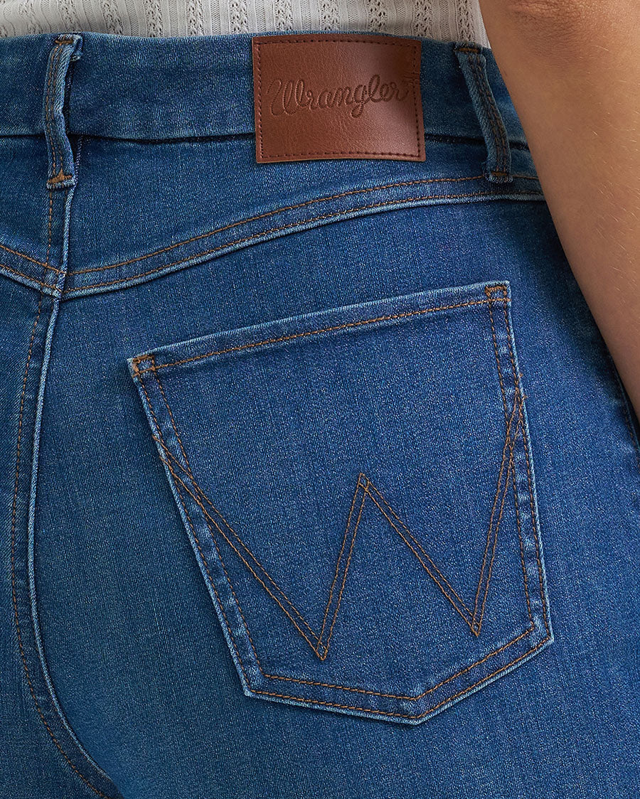 Women's Bespoke Wide Leg High Rise Jeans - 112385540